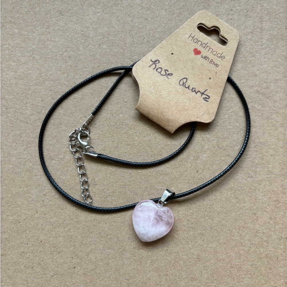 Rose Quartz Heart necklace
